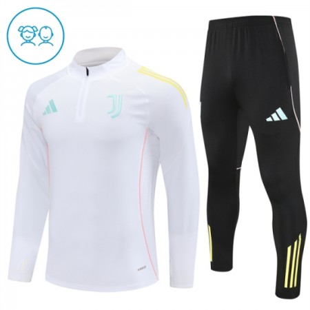 Criança Juventus Quarter-Zip Sweat de Treino 2025-26 Branca